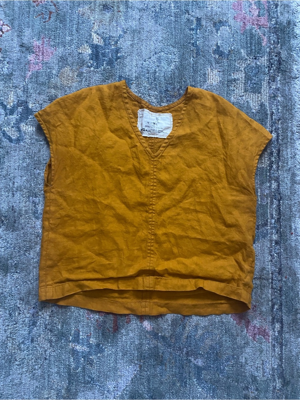 Not Perfect Linen Malta top